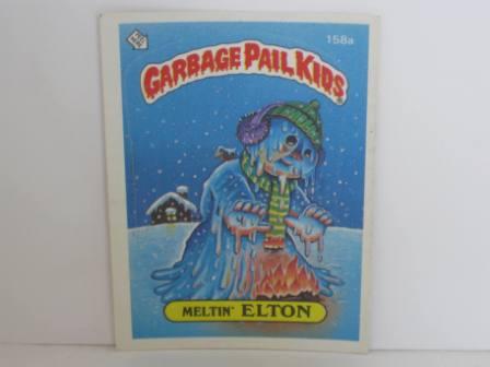 158a Meltin ELTON 1986 Topps Garbage Pail Kids Card